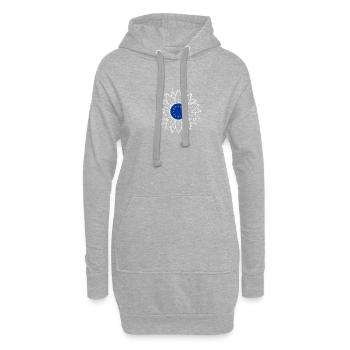 Europa Blume - Hoodie-Kleid - Grau meliert - Vorne
