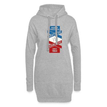 Made in Yugoslavia Geschenk Jugo Tito SFRJ - Hoodie-Kleid - Grau meliert - Vorne