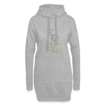 Ananas - Sweat-shirt à capuche long Femme - gris chiné - Devant