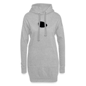 Petit nuage toxique - Sweat-shirt à capuche long Femme - gris chiné - Devant