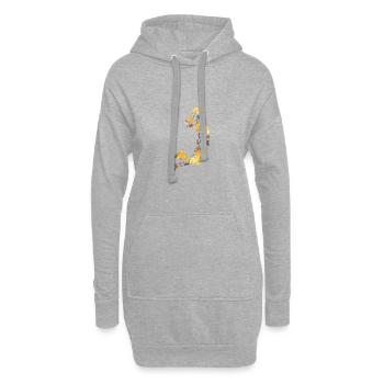 Basket-ball - Sweat-shirt à capuche long Femme - gris chiné - Devant