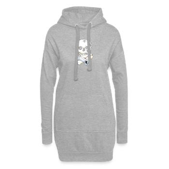 Sir Stemalot - Hoodie-Kleid - Grau meliert - Vorne