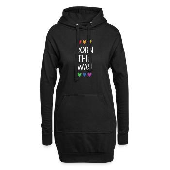 LGBT Pride Month - Born This Way - Hoodie Dress - black - Front
