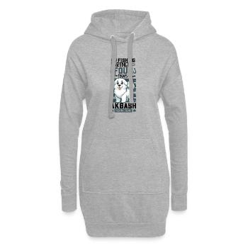 Angeln und Akbas - Hoodie-Kleid - Grau meliert - Vorne