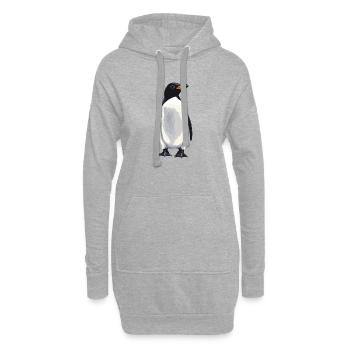 Pinguine Pinguin - Hoodie-Kleid - Grau meliert - Vorne