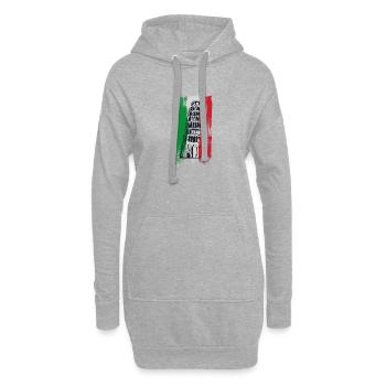 Schiefer Turm von Pisa – Italienische Ikone - Hoodie-Kleid - Grau meliert - Vorne