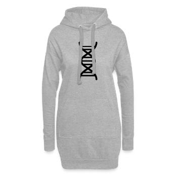 DNS - Hoodie-Kleid - Grau meliert - Vorne