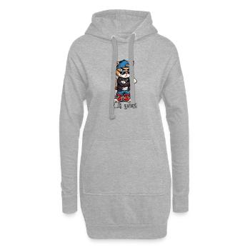 F.. k dich! - Hoodie-Kleid - Grau meliert - Vorne