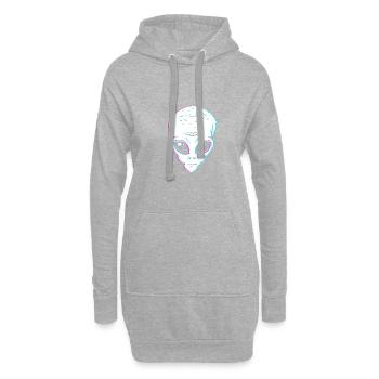Alien - Hoodie-Kleid - Grau meliert - Vorne