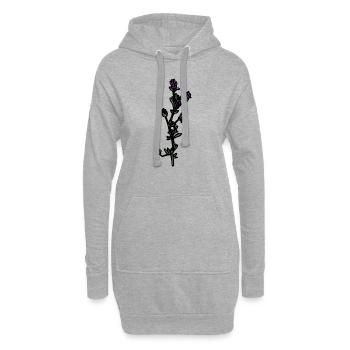 Lucerne Agriculture Bio Drôle Cadeau Fleurs - Sweat-shirt à capuche long Femme - gris chiné - Devant