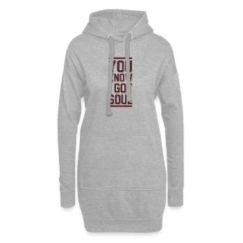You know I got Soul - Hoodie-Kleid - Grau meliert - Vorne