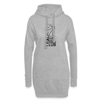 schach pferd club verein Illustration Symbol icon - Hoodie-Kleid - Grau meliert - Vorne