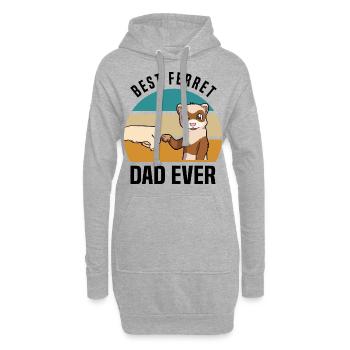 Frettchen - Hoodie-Kleid - Grau meliert - Vorne
