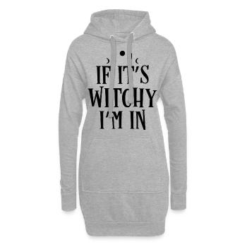Sorcellerie - Sweat-shirt à capuche long Femme - gris chiné - Devant