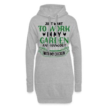 Jardiniers amateurs, jardiniers de fruits et légumes - Sweat-shirt à capuche long Femme - gris chiné - Devant