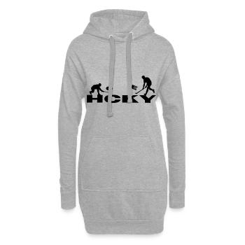 hockey sur gazon de hockey sur feldhockey-fun - Sweat-shirt à capuche long Femme - gris chiné - Devant