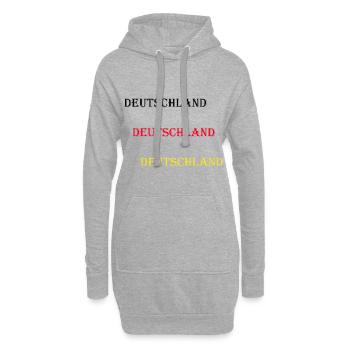 Deutschland - Hoodie-Kleid - Grau meliert - Vorne