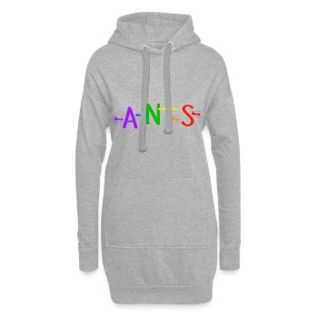 fourmi fourmis amies fourmis arc-en-ciel fourmis fourmis lgbt - Sweat-shirt à capuche long Femme - gris chiné - Devant