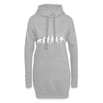 Ping-pong Evolution - Sweat-shirt à capuche long Femme - gris chiné - Devant