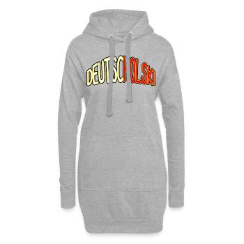 Deutsch-Pole polnisch Polen-Reise Deutscholski - Hoodie-Kleid - Grau meliert - Vorne
