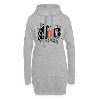 Schulabschluss Abschlussfeier School`s Out Forever - Hoodie-Kleid - Grau meliert - Vorne