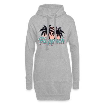 Flappach Ravensburg Palmen - Hoodie-Kleid - Grau meliert - Vorne