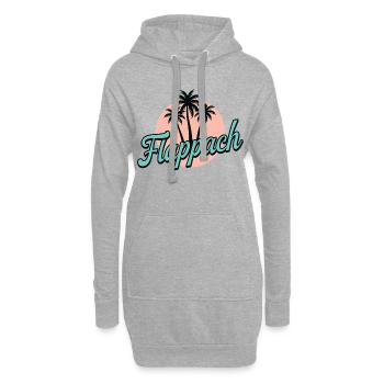 Flappach Ravensburg Palmen - Hoodie-Kleid - Grau meliert - Vorne
