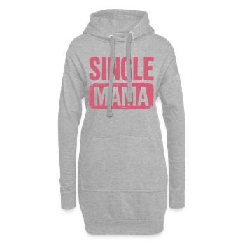 Dicton Single Mama Power - Sweat-shirt à capuche long Femme - gris chiné - Devant