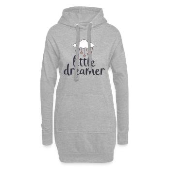 Petit Rêveur Cloud Étoiles - Sweat-shirt à capuche long Femme - gris chiné - Devant