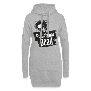 Punk Is Not Dead Punkrock Punker Punkrocker Rock - Hoodie-Kleid - Grau meliert - Vorne