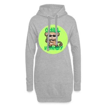 Chill monkey - Hoodie-Kleid - Grau meliert - Vorne