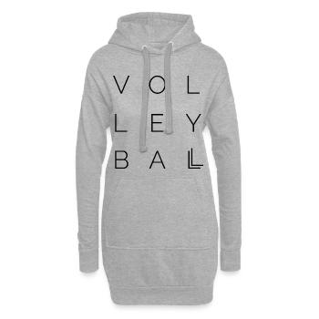 volleyball type font letters symbol Logo icon - Hoodie-Kleid - Grau meliert - Vorne