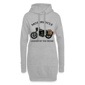 Motorrad ARMEE Kreation Louis RUNEMBERG © Adagp - Hoodie-Kleid - Grau meliert - Vorne