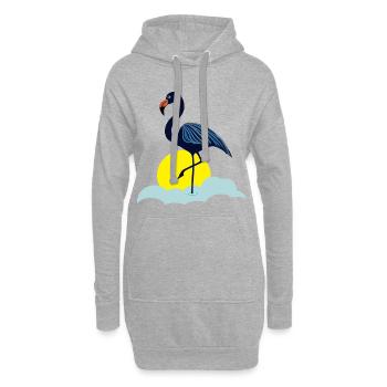 Blauer Flamingo - Hoodie-Kleid - Grau meliert - Vorne