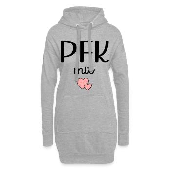 Infirmier - Sweat-shirt à capuche long Femme - gris chiné - Devant