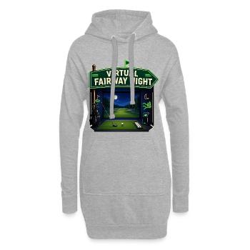SOIRÉE VIRTUELLE SUR LE FAIRWAY - Sweat-shirt à capuche long Femme - gris chiné - Devant