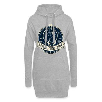 AERIAL CLIMB CALM - Hoodie-Kleid - Grau meliert - Vorne