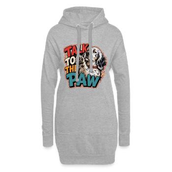 English Setter - Hoodie Dress - heather grey - Front