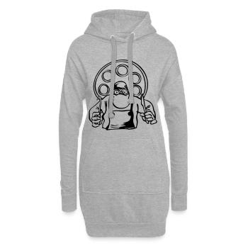 Chirurg - Hoodie-Kleid - Grau meliert - Vorne