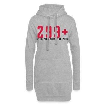 299+ KM/H CLUB - BIKER - Hoodie-Kleid - Grau meliert - Vorne