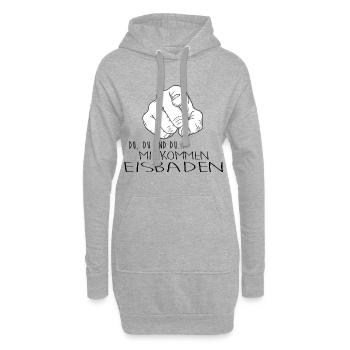 eisbader winterbader eischwimmen eisbademeister - Hoodie-Kleid - Grau meliert - Vorne