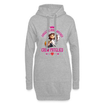 Junggesellinnen Abschied Party Crew - Hoodie-Kleid - Grau meliert - Vorne
