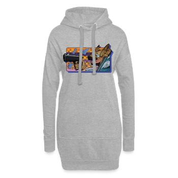 Gun Dog - sans inscription - Sweat-shirt à capuche long Femme - gris chiné - Devant