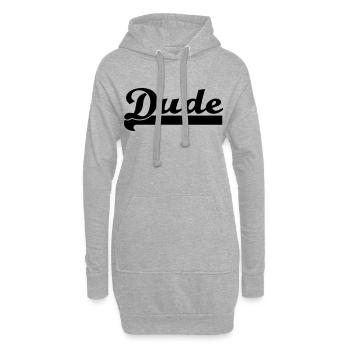 Dude - Hoodie-Kleid - Grau meliert - Vorne