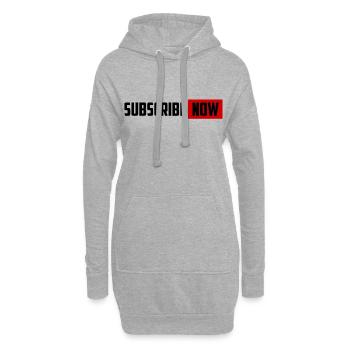 sub jetzt - Hoodie-Kleid - Grau meliert - Vorne