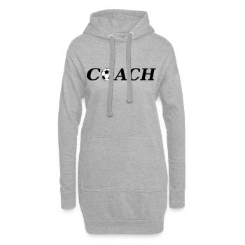 Coach - Sweat-shirt à capuche long Femme - gris chiné - Devant