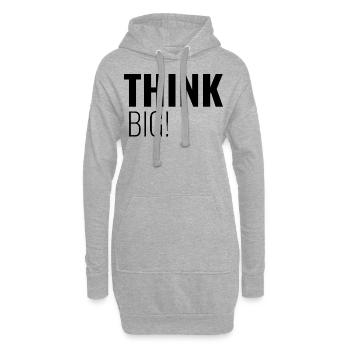 Think Big by BB - Hoodie-Kleid - Grau meliert - Vorne