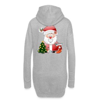 Santa Cheer Christmas Parade - Hoodie Dress - heather grey - Back