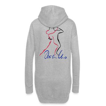 Tango Dos en Uno - Hoodie-Kleid - Grau meliert - Hinten