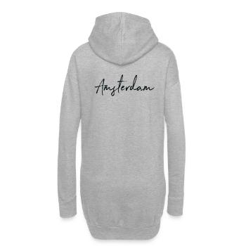 Amsterdam - Sweat-shirt à capuche long Femme - gris chiné - Dos